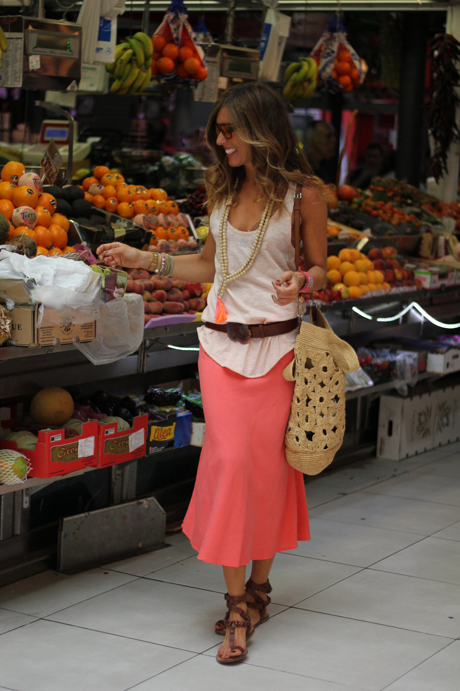 CAMISETA ALGODÓN  ROSA