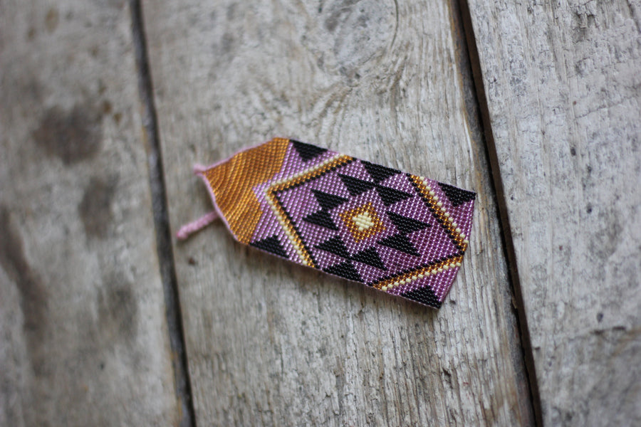 BRAZALETE ANCHO MORADO