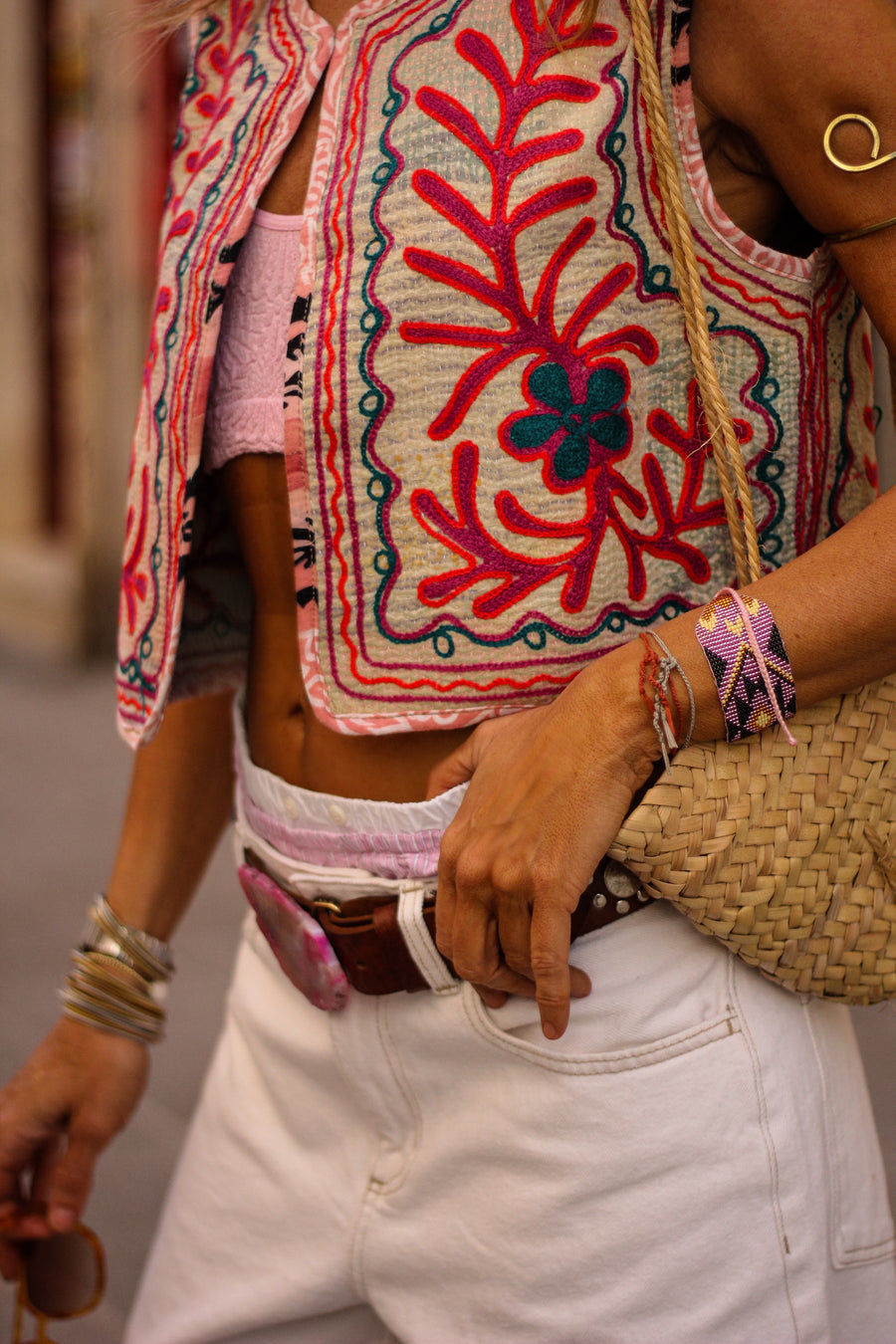 BRAZALETE ANCHO MORADO